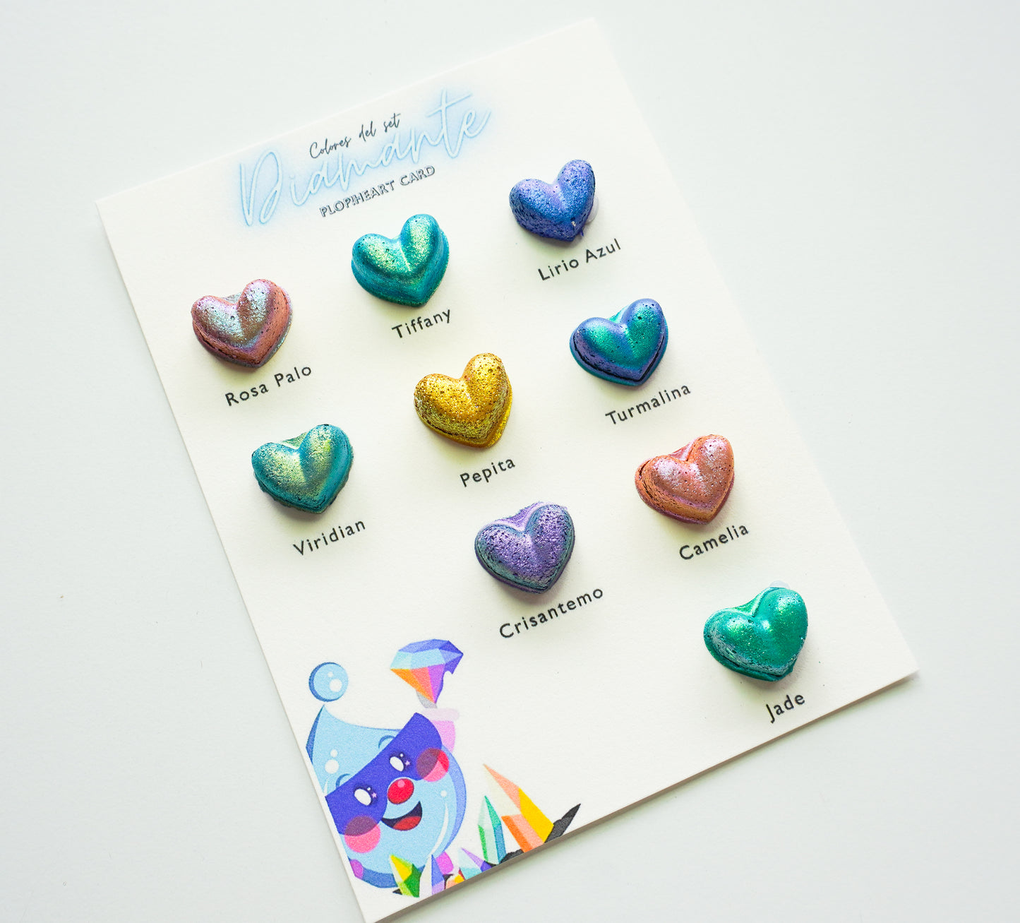 Plop Acuarelas: Plop!Heart Card Nuevos Diamante