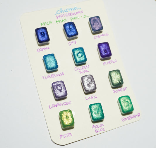 Acuarelas Artesanales: Mica 2 Mini Pans- Chroma Watercolors