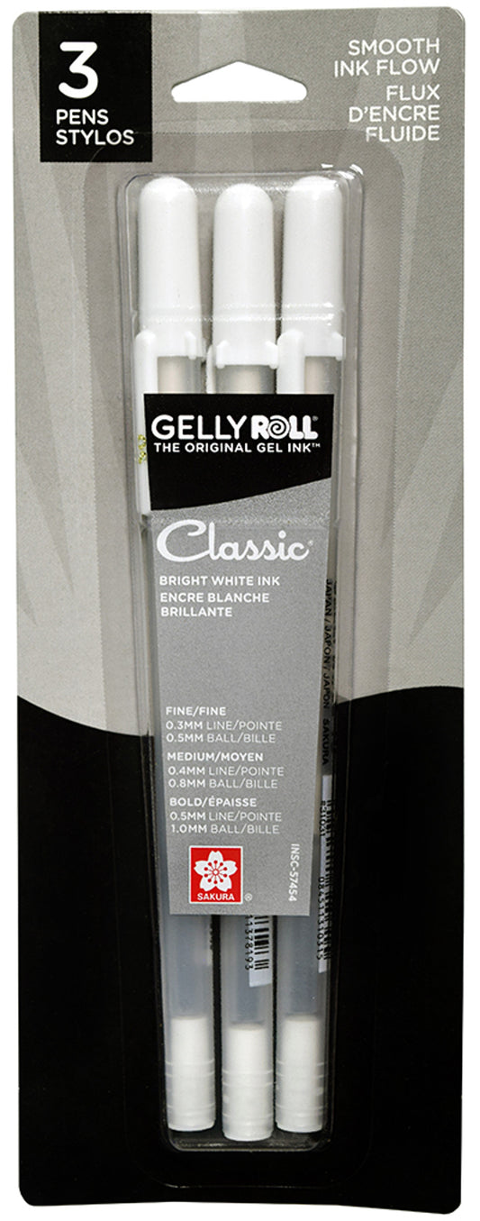 Sakura Gelly Roll Classic Blanco Paquete de 3 (08/05/10)