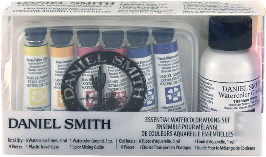 Daniel Smith Essentials Mixing - Pintura de acuarela, juego de 9 piezas, multicolor, 9 unidades